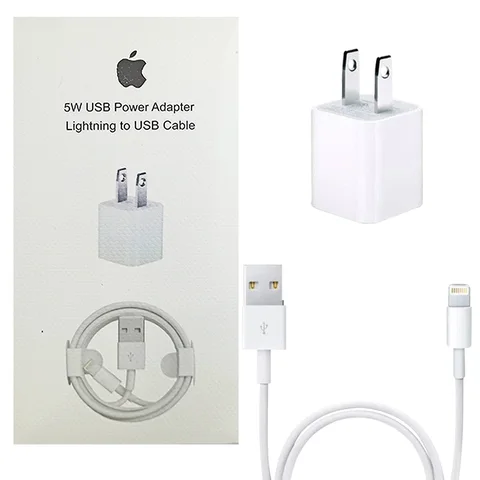 Cargador de Iphone 5W ( Cubo y cable)