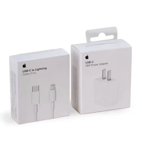 Cargadores de Iphone de 18 W (Cubo y Cable USB)